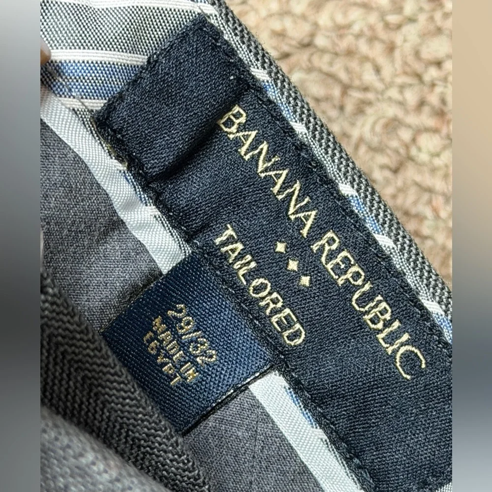 Bundle of 6 pairs of Banana Republic Men's Dress Pants - Blue, Gray, and Tan - Picture 7 of 13